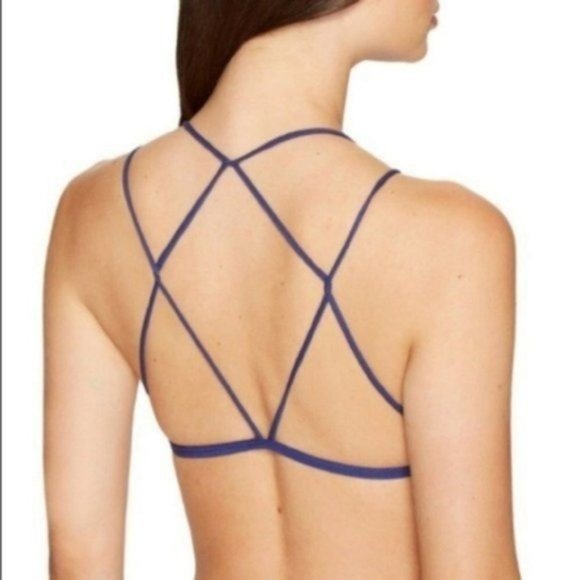 FP High Neck Bralette Ribbed Seamless Cutout Caged Bar - Picture 3 of 5